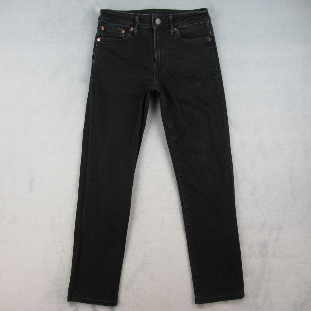 American Eagle Slim Straight Mens 28x30 Black Airflex+ Denim Jeans